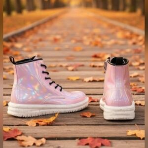 NEW! Report Shiny Pink Kids Boots Sz 4